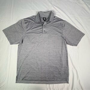 Gray Men's FootJoy Polo Shirt Size Large